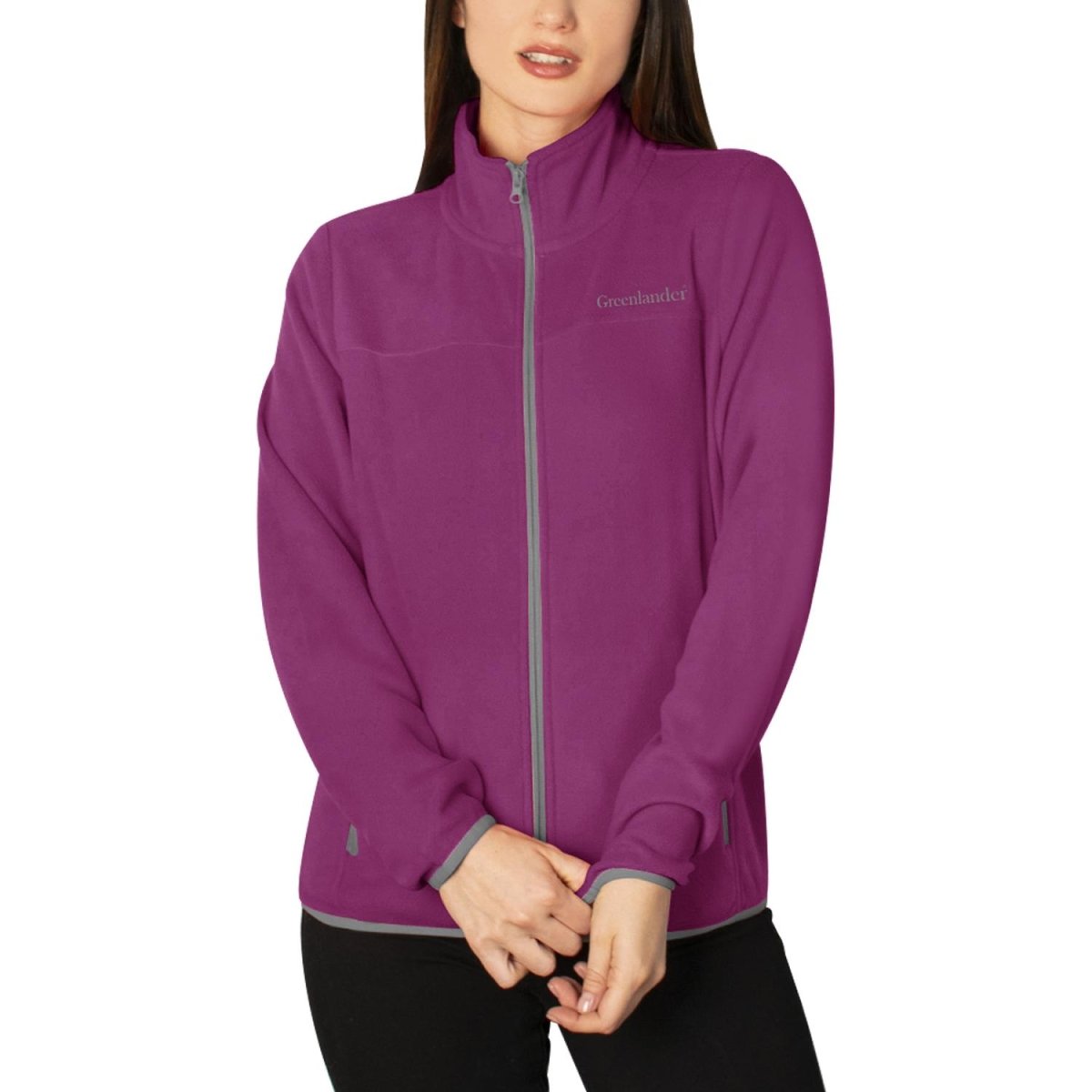 Chamarra de fleece para mujer con cuello alto y bolsillos Greenlander - Greenlander