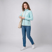 Chamarra de fleece para mujer con cuello alto y bolsillos | Greenlander - Greenlander