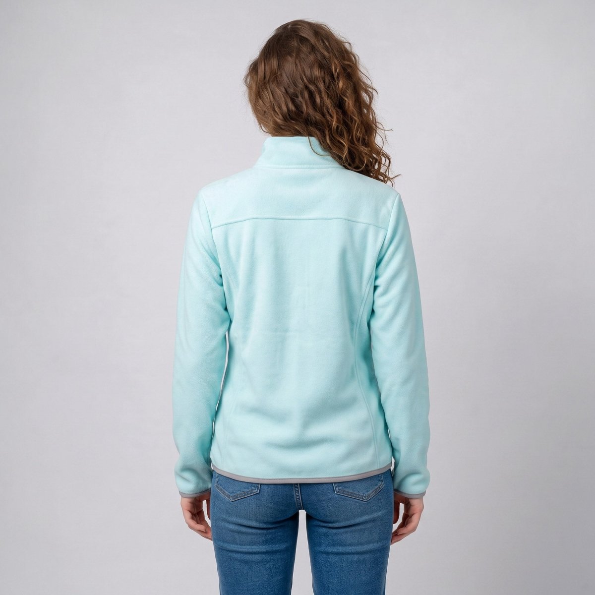 Chamarra de fleece para mujer con cuello alto y bolsillos | Greenlander - Greenlander