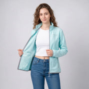 Chamarra de fleece para mujer con cuello alto y bolsillos | Greenlander - Greenlander
