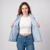Chamarra de fleece para mujer con cuello alto y bolsillos | Greenlander - Greenlander