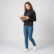 Chamarra de fleece para mujer con cuello alto y bolsillos | Greenlander - Greenlander