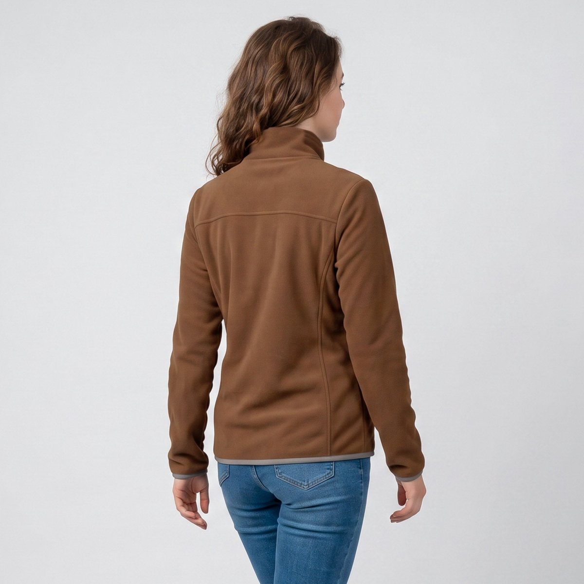 Chamarra de fleece para mujer con cuello alto y bolsillos | Greenlander - Greenlander