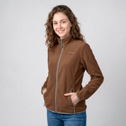 Chamarra de fleece para mujer con cuello alto y bolsillos | Greenlander - Greenlander