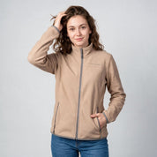 Chamarra de fleece para mujer con cuello alto y bolsillos | Greenlander - Greenlander