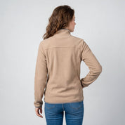 Chamarra de fleece para mujer con cuello alto y bolsillos | Greenlander - Greenlander
