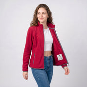 Chamarra de fleece para mujer con cuello alto y bolsillos | Greenlander - Greenlander