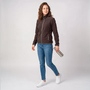 Chamarra de fleece para mujer con cuello alto y bolsillos | Greenlander - Greenlander