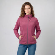 Chamarra de fleece para mujer con cuello alto y bolsillos | Greenlander - Greenlander