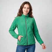 Chamarra de fleece para mujer con cuello alto y bolsillos | Greenlander - Greenlander