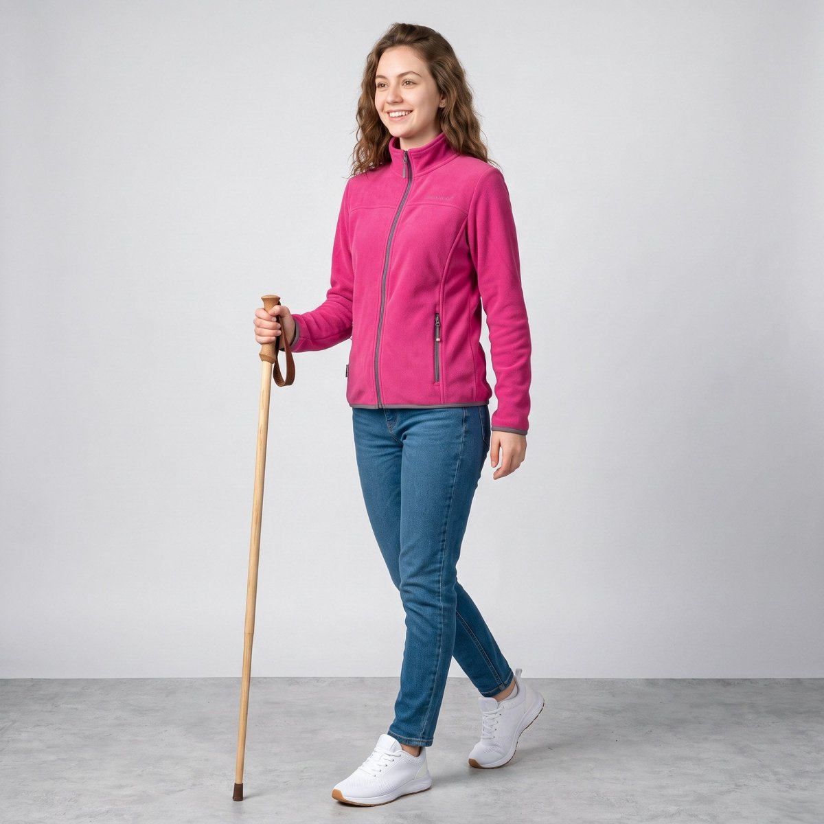 Chamarra de fleece para mujer con cuello alto y bolsillos | Greenlander - Greenlander