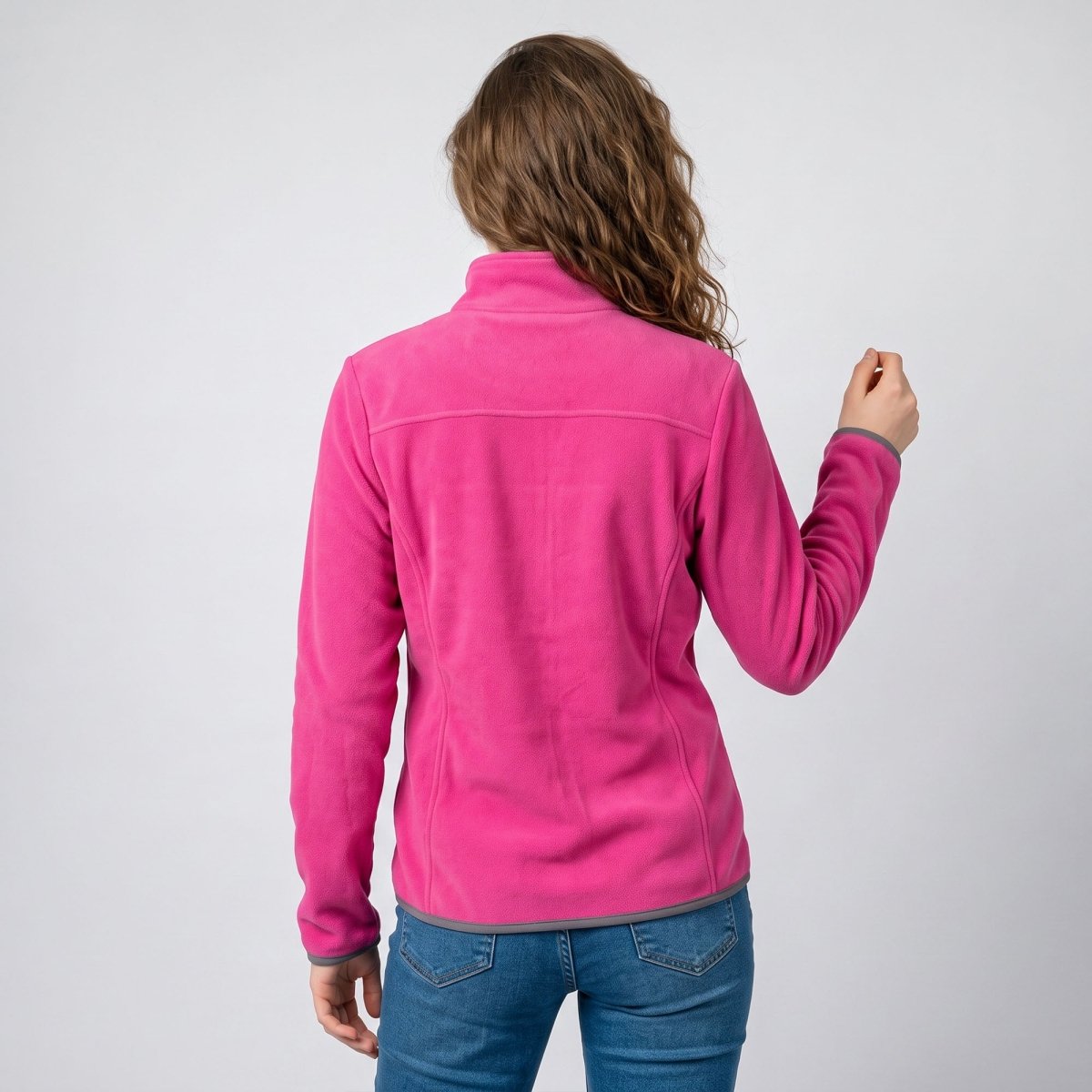 Chamarra de fleece para mujer con cuello alto y bolsillos | Greenlander - Greenlander