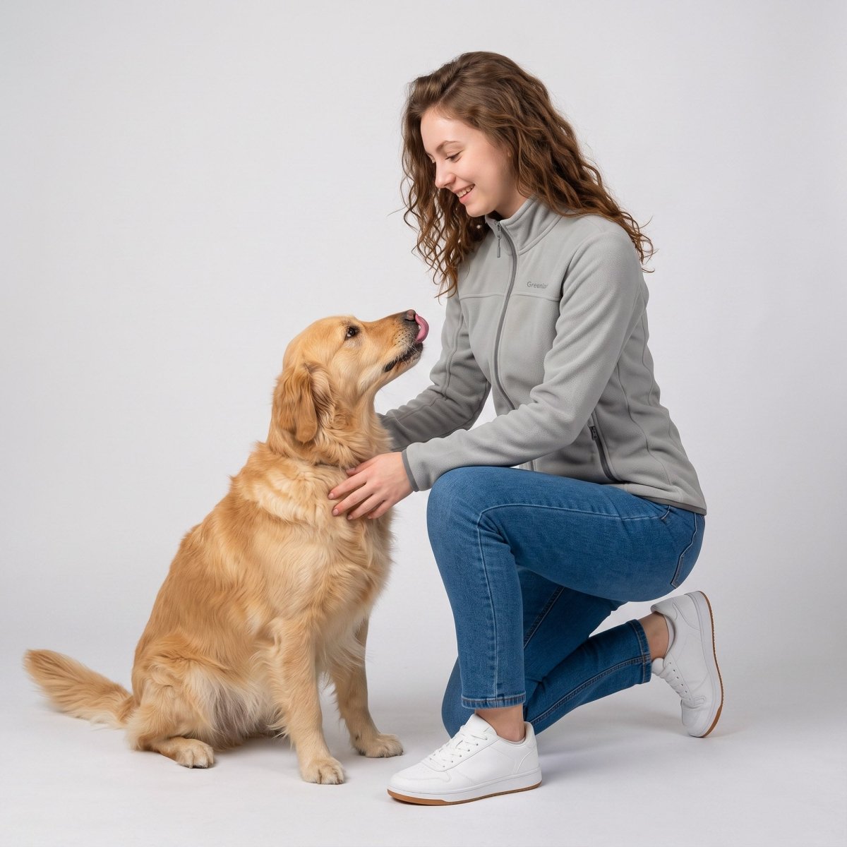 Chamarra de fleece para mujer con cuello alto y bolsillos | Greenlander - Greenlander