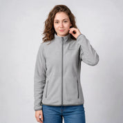 Chamarra de fleece para mujer con cuello alto y bolsillos | Greenlander - Greenlander