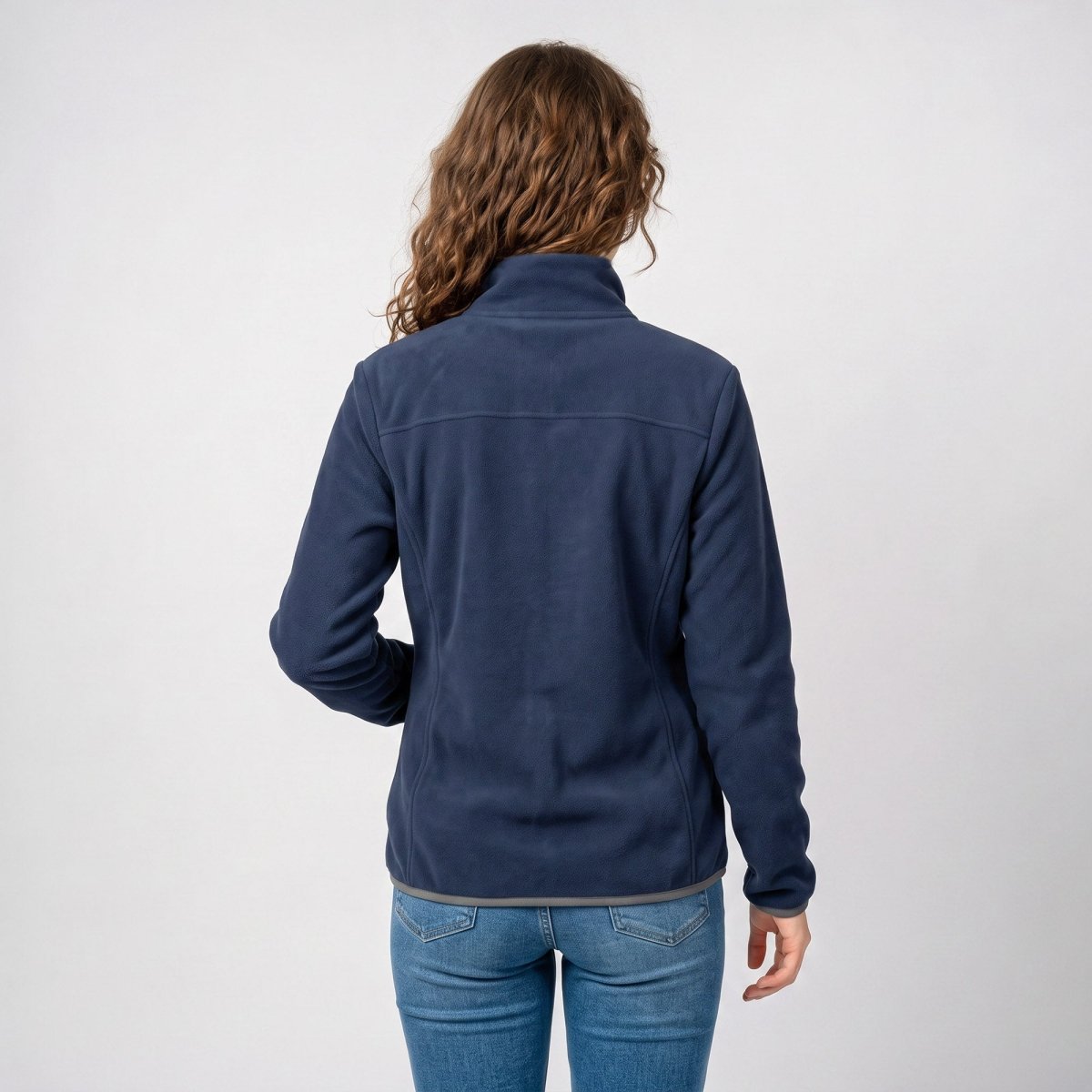 Chamarra de fleece para mujer con cuello alto y bolsillos | Greenlander - Greenlander