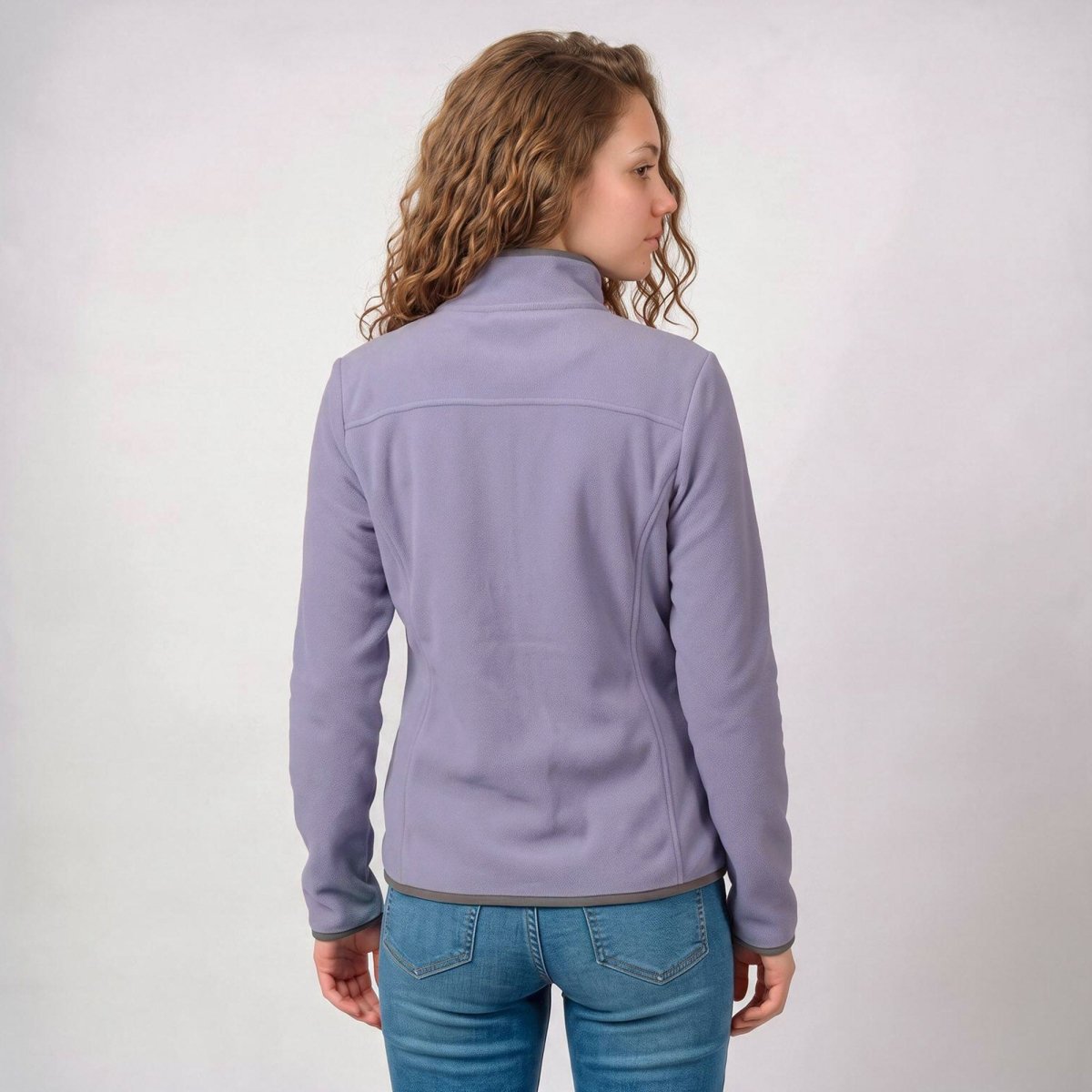 Chamarra de fleece para mujer con cuello alto y bolsillos | Greenlander - Greenlander