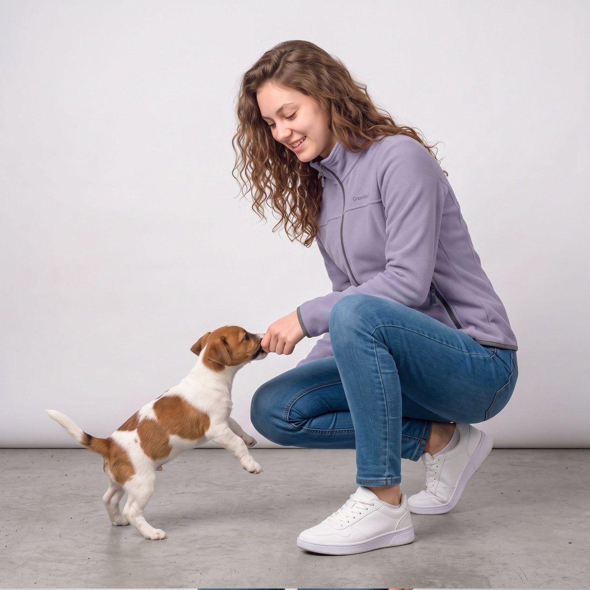 Chamarra de fleece para mujer con cuello alto y bolsillos | Greenlander - Greenlander