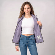Chamarra de fleece para mujer con cuello alto y bolsillos | Greenlander - Greenlander