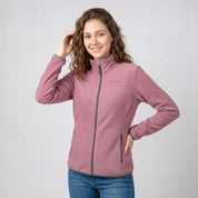 Chamarra de fleece para mujer con cuello alto y bolsillos | Greenlander - Greenlander