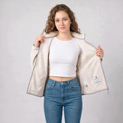 Chamarra de fleece para mujer con cuello alto y bolsillos | Greenlander - Greenlander