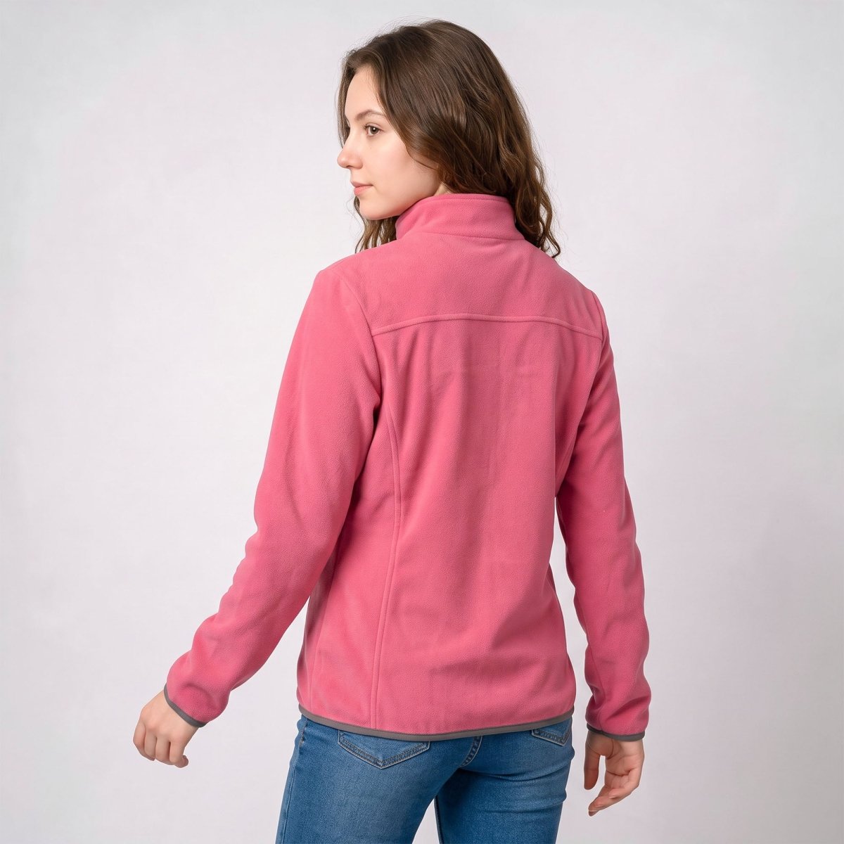 Chamarra de fleece para mujer con cuello alto y bolsillos | Greenlander - Greenlander