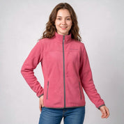 Chamarra de fleece para mujer con cuello alto y bolsillos | Greenlander - Greenlander