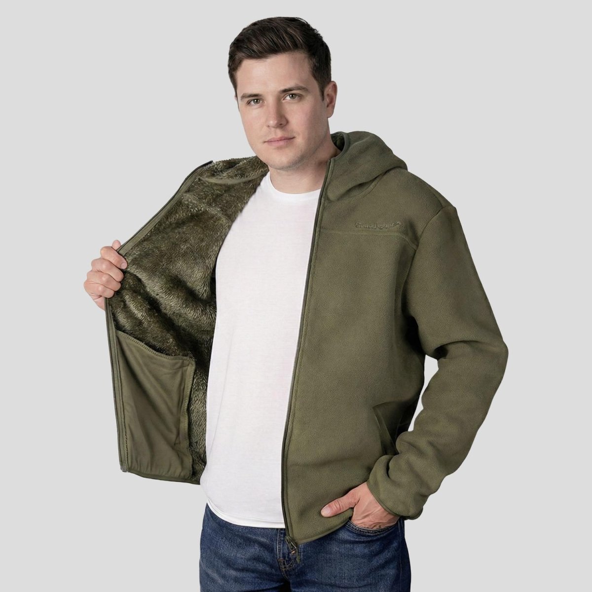 Chamarra de fleece plus size para hombre Greenlander - Greenlander