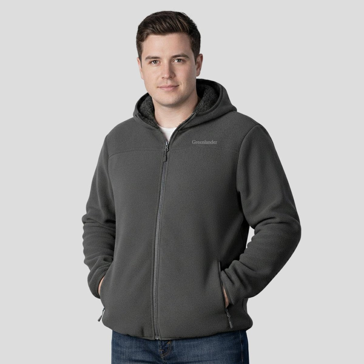 Chamarra de fleece plus size para hombre Greenlander - Greenlander