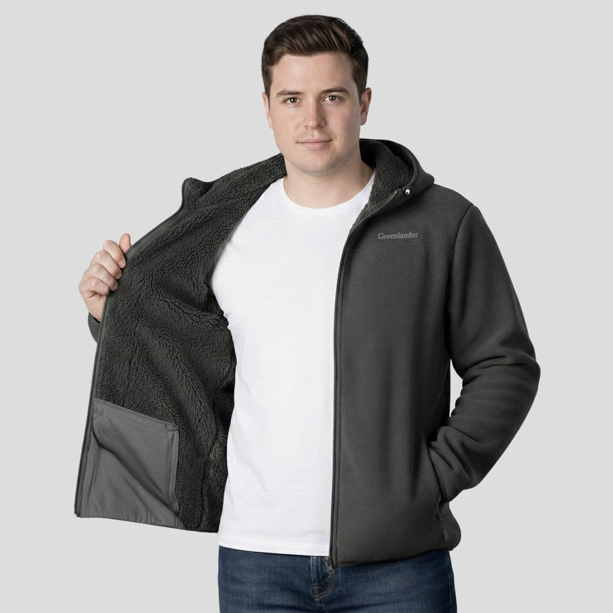 Chamarra de fleece plus size para hombre Greenlander - Greenlander
