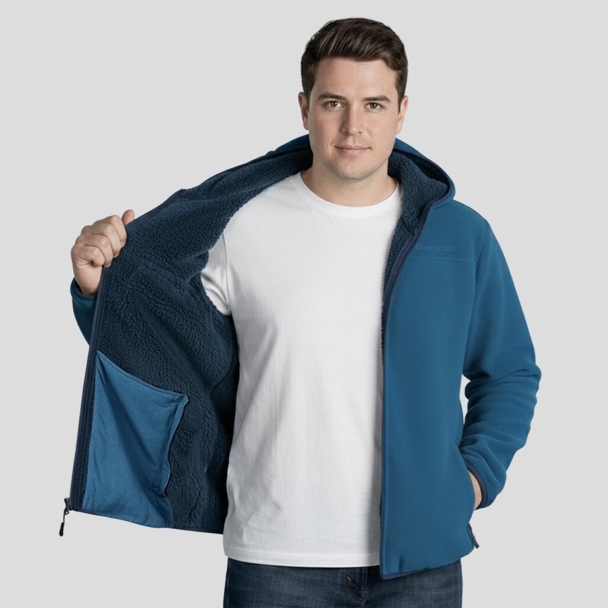 Chamarra de fleece plus size para hombre Greenlander - Greenlander