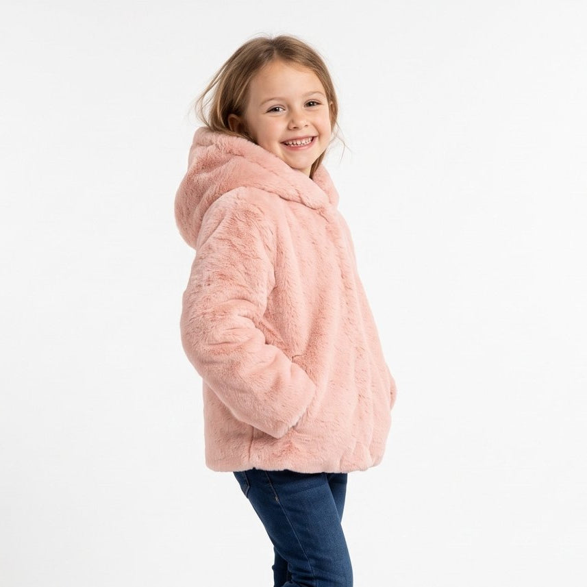 Chamarra de Fur para Niña con Capucha, Suave y Abrigadora | Greenlander - Greenlander