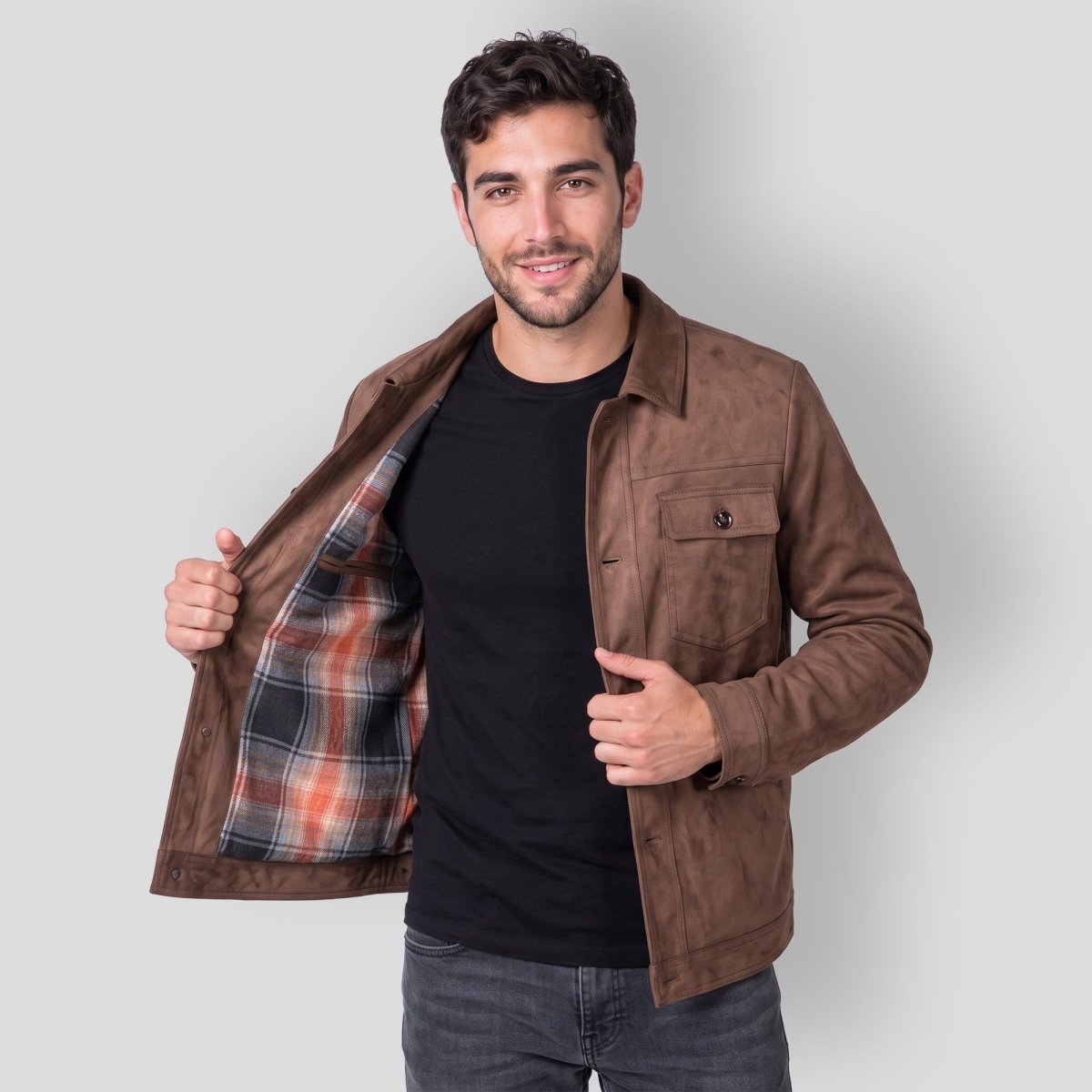 Chamarra de Gamuza para Hombre con Bolsas en Pecho | Greenlander - Greenlander