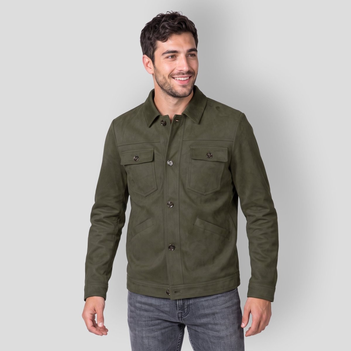 Chamarra de Gamuza para Hombre con Bolsas en Pecho | Greenlander - Greenlander
