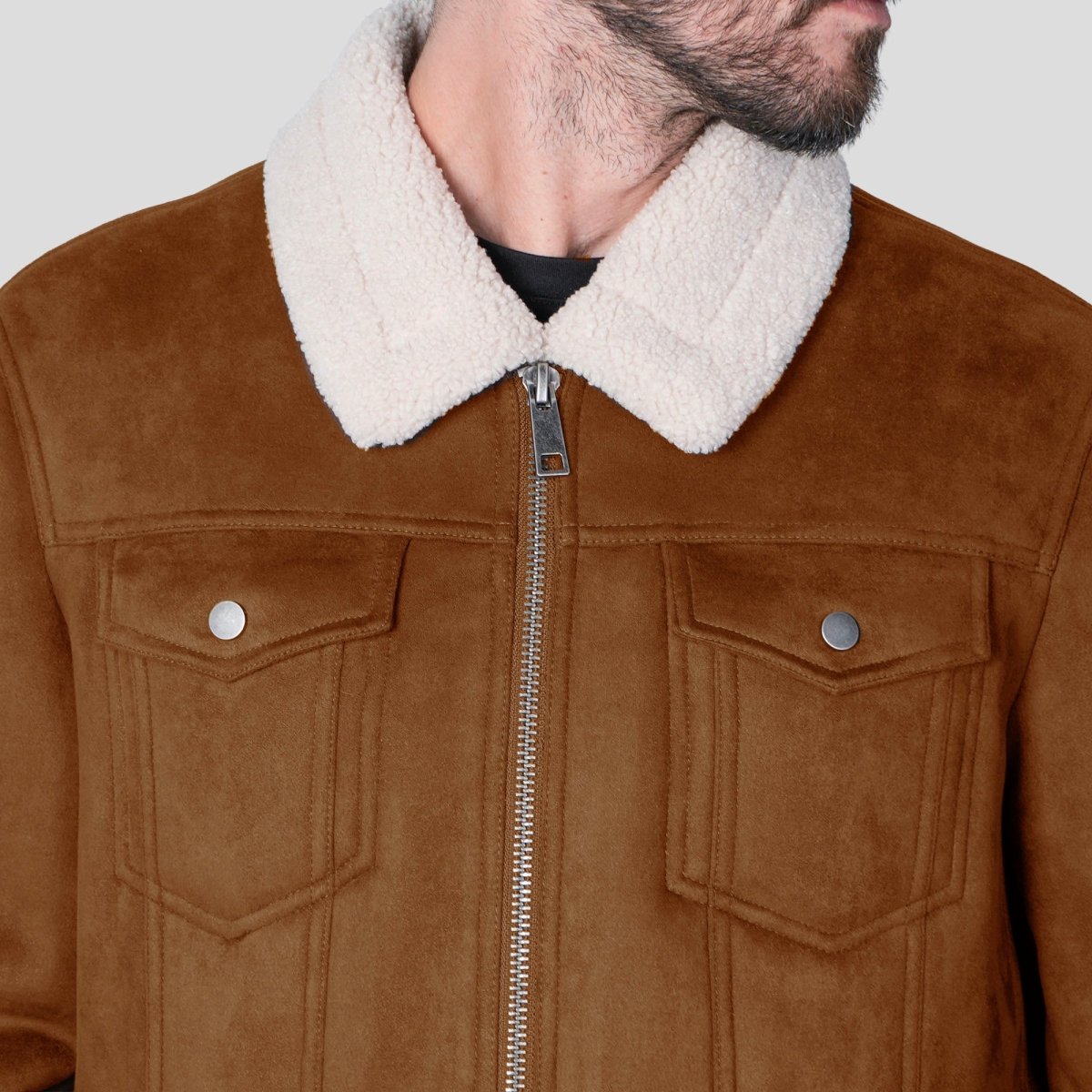 Chamarra de Gamuza para Hombre con Forro de Borrega | Greenlander - Greenlander