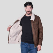 Chamarra de Gamuza para Hombre con Forro de Borrega | Greenlander - Greenlander