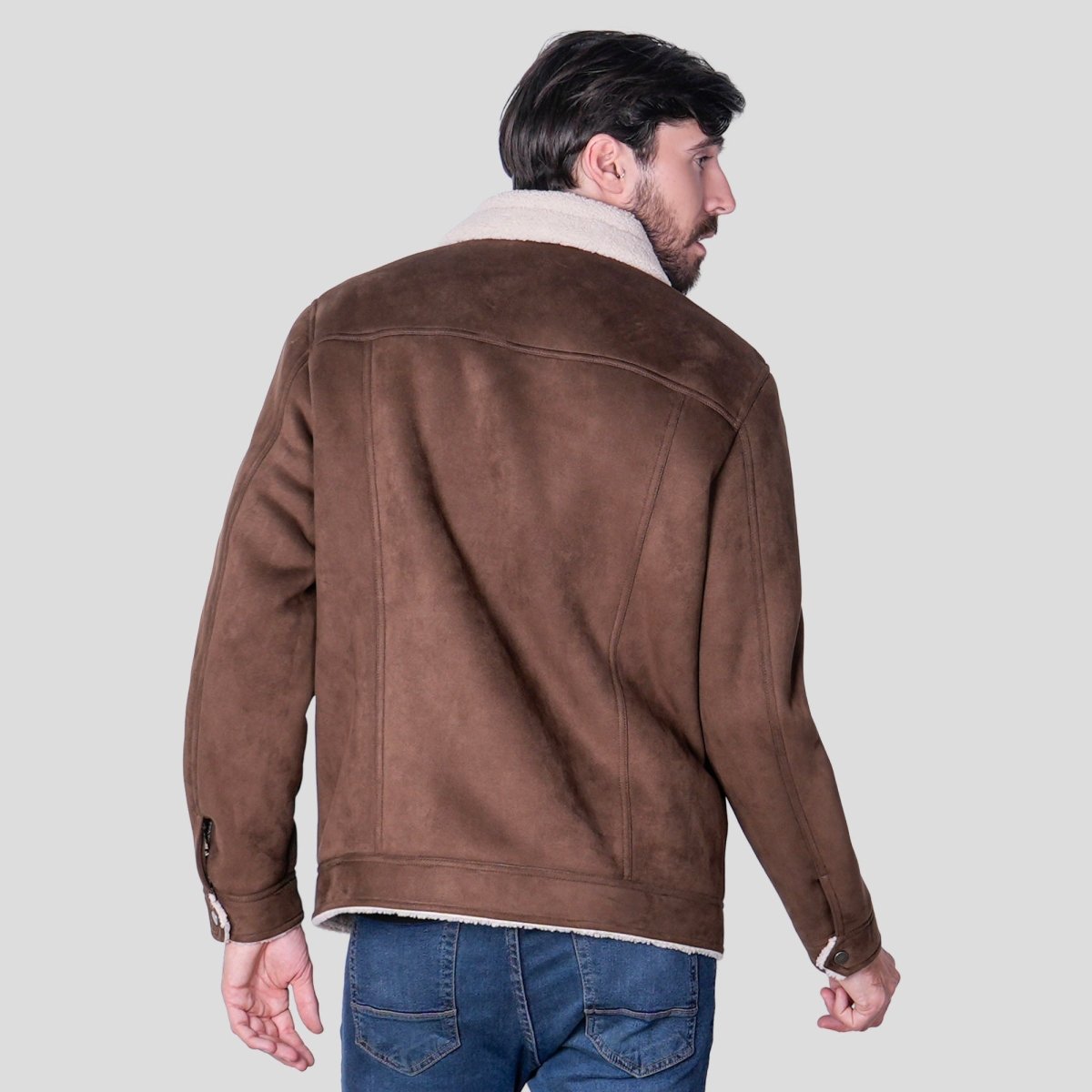 Chamarra de Gamuza para Hombre con Forro de Borrega | Greenlander - Greenlander