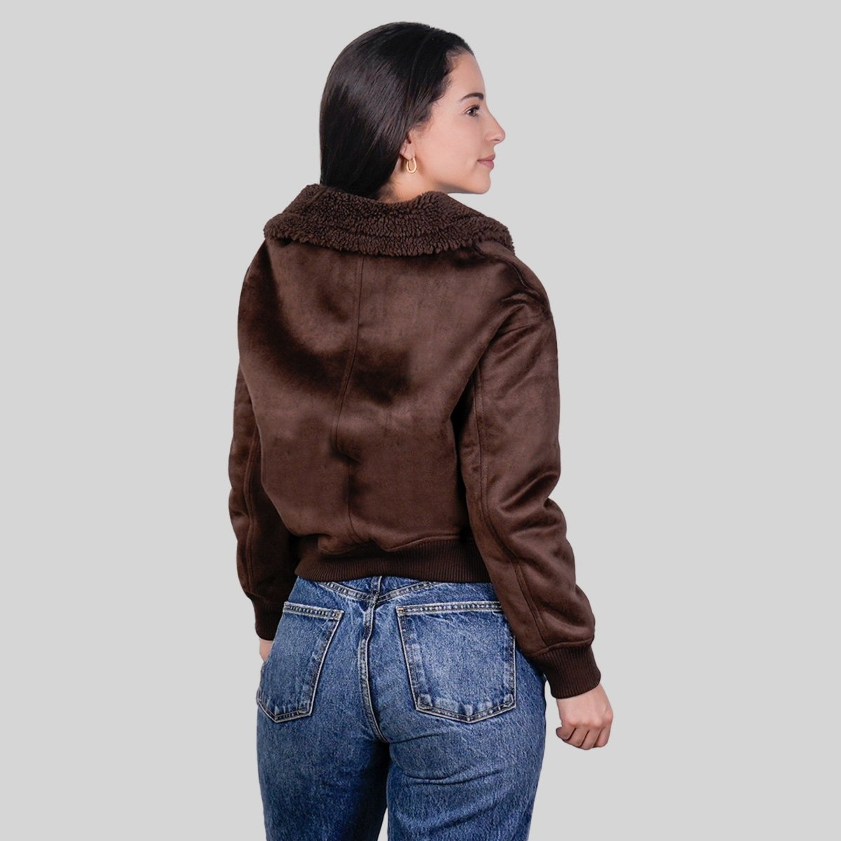 Chamarra de Gamuza para Mujer con Cuello de Peluche | Greenlander - Greenlander