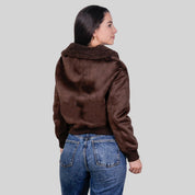 Chamarra de Gamuza para Mujer con Cuello de Peluche | Greenlander - Greenlander