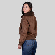 Chamarra de Gamuza para Mujer con Cuello de Peluche | Greenlander - Greenlander