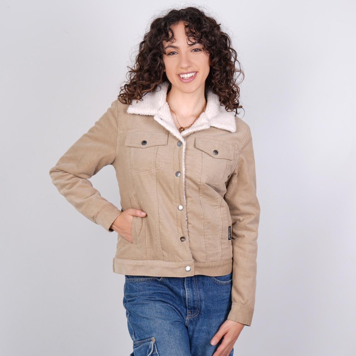 Chamarra de pana para mujer con bolsillos Greenlander - Greenlander