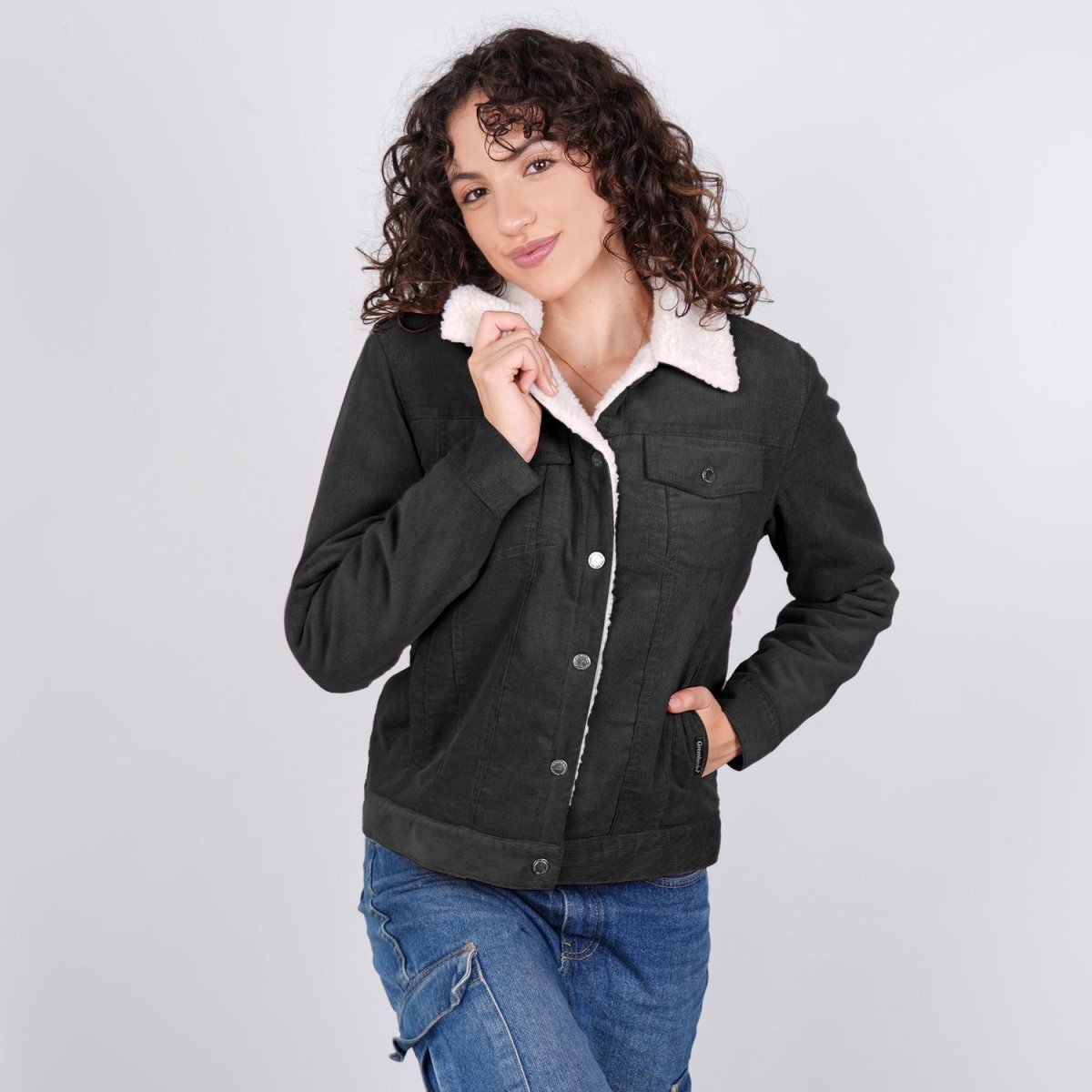 Chamarra de pana para mujer con bolsillos Greenlander - Greenlander