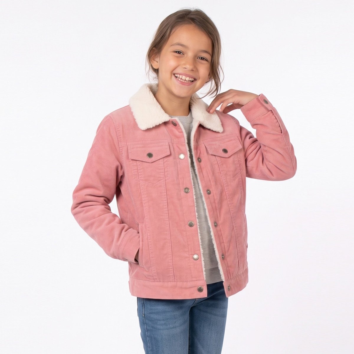 Chamarra de pana para niña con bolsillos Greenlander - Greenlander
