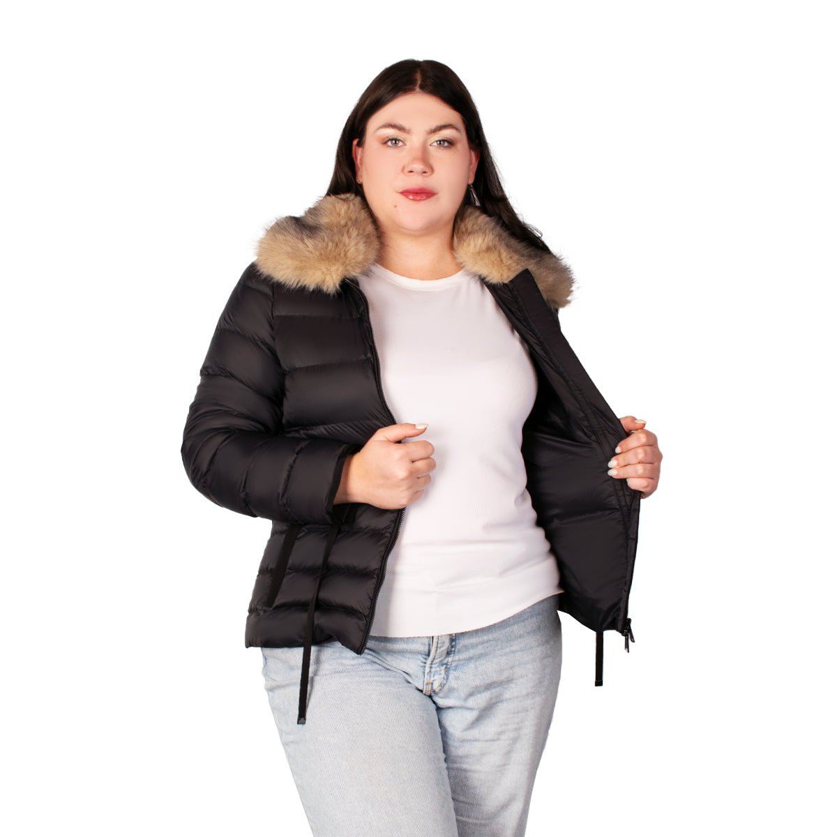 Chamarra De Pluma Capitonada Mujer Plus Size - The Original Greenlander