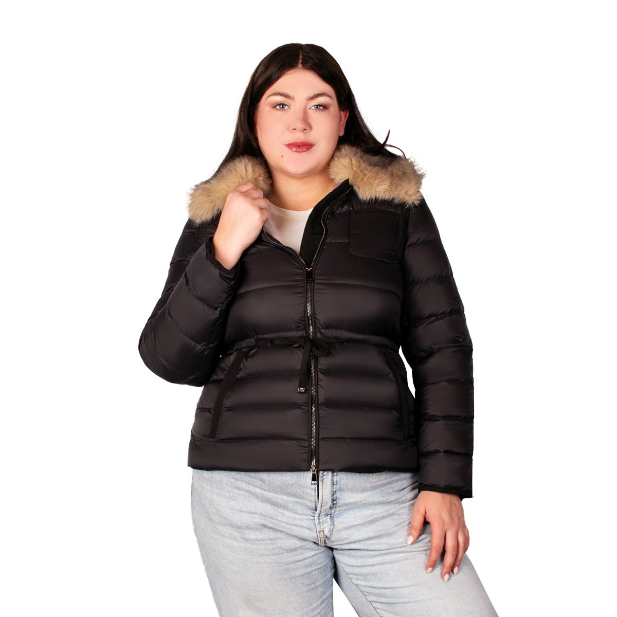 Chamarra De Pluma Capitonada Mujer Plus Size - The Original Greenlander