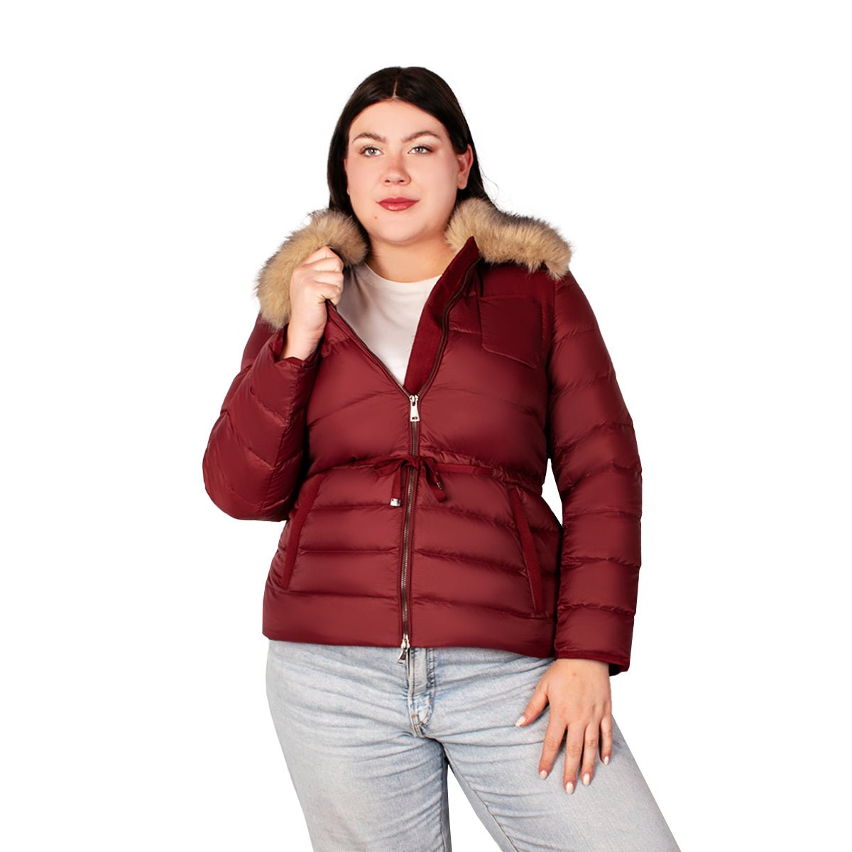 Chamarra De Pluma Capitonada Mujer Plus Size - The Original Greenlander