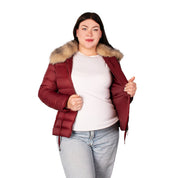 Chamarra De Pluma Capitonada Mujer Plus Size - The Original Greenlander