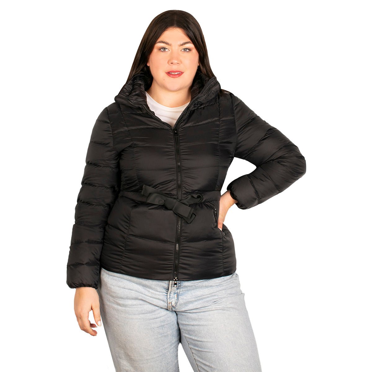 Chamarra De Pluma Capitonada Mujer Plus Size - The Original Greenlander