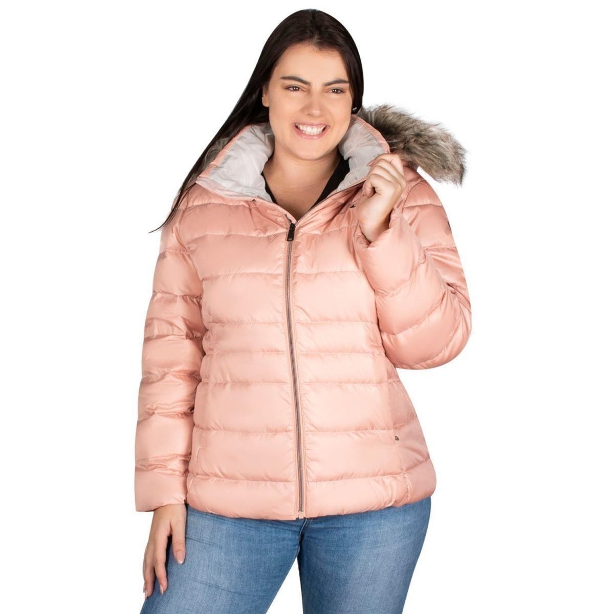 Chamarra De Pluma Plus Size Mujer - Greenlander