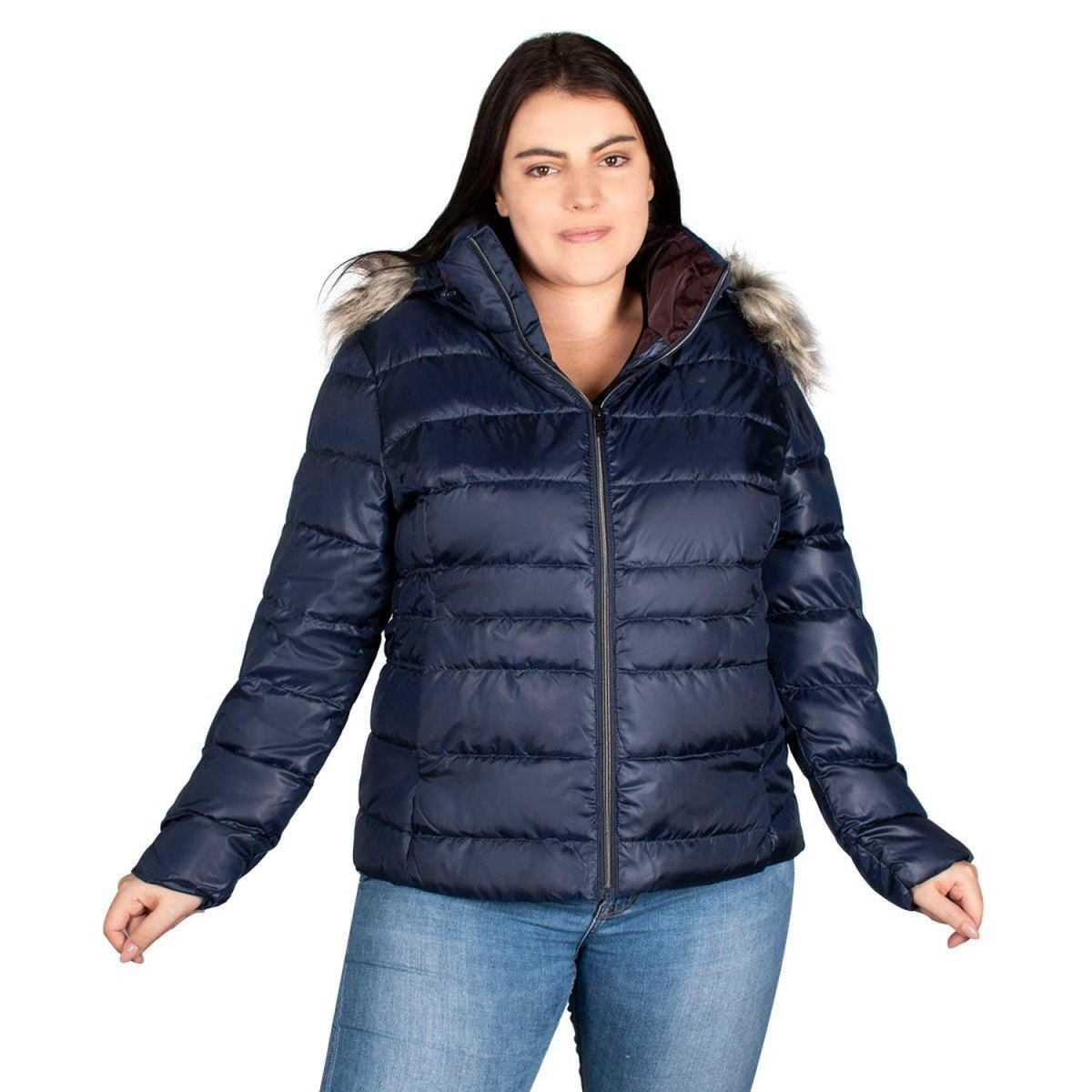 Chamarra De Pluma Plus Size Mujer - Greenlander