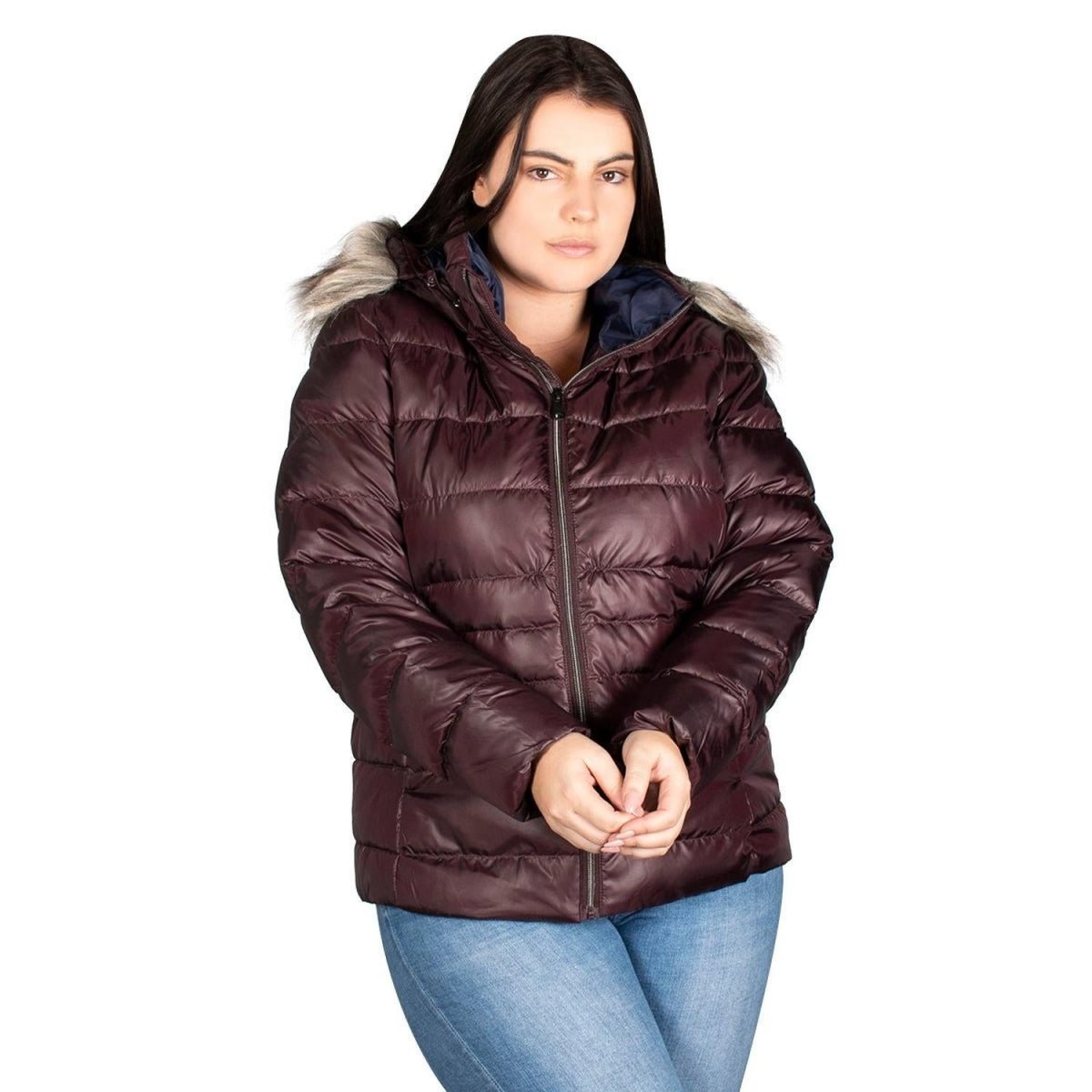 Chamarra De Pluma Plus Size Mujer - Greenlander